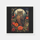 Recherche de hibou noir serviettes Sorcière