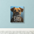 Recherche de valentine impressions sur toile Chien