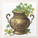 Recherche de shamrock dessous de verres Vert