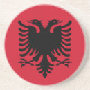 Recherche de albanie dessous de verres Drapeau de l'albanie