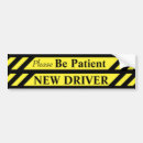 Zoek naar nieuwe bestuurders bumperstickers Voorzichtigheid