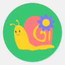 Recherche de escargot vert autocollants Heureux