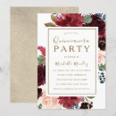 Recherche de rouge or invitations Floral