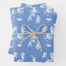 Recherche de anniversaire nautique papier cadeau Bleu et blanc