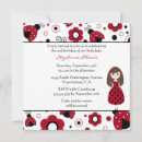 Recherche de rouge de coccinelle anniversaire invitations Filles