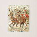 Recherche de père noël vintage puzzles Antique