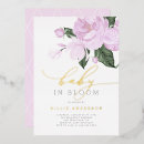 Recherche de purple gold baby shower invitations Floral