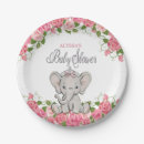 Recherche de elephant baby shower assiettes Mother to be