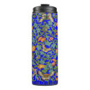 Recherche de motif floral asiatique tasses Bleu