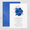 Recherche de élégantes de confirmation cartes invitations Bleu