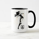 Recherche de silhouette femme tasses Étonnement dessin femme noir