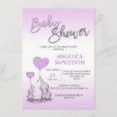 Recherche de lavender baby shower invitations Éléphant