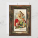 Recherche de jouets vintages vœux cartes Santa claus