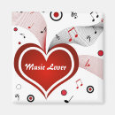 Recherche de note de coeur magnets Rouge