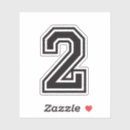 Zoek naar nummer twee stickers Sport