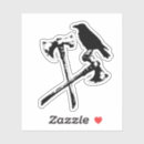 Recherche de corneille autocollants Hache