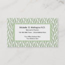 Recherche de nature inspirée cartes visite Botanique