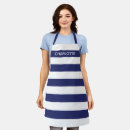 Recherche de et rayure bleue tabliers Monogrammé
