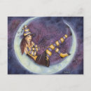 Recherche de sorcière nuits cartes postales Aquarelle