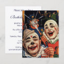 Recherche de clown drôle invitations Cirque