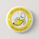 Zoek naar bananen buttons Banaan