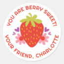 Zoek naar grappige aardbeien stickers Rood