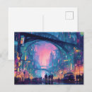 Recherche de cyberpunk cartes postales Futuriste