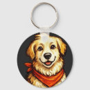 Zoek naar hond portret sleutelhangers Gouden retriever