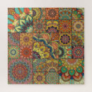 Recherche de fleurs boho puzzles Motif
