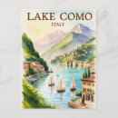 Recherche de lac vintage cartes postales Aquarelle