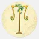 Recherche de shamrock autocollants Initiale