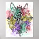 Recherche de loup tribal posters Chien
