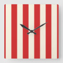 Zoek naar rode streep klokken Crème