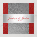 Recherche de soie rouge invitations Satin