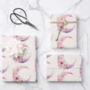 Recherche de croissant de lune papier cadeau Fleurs