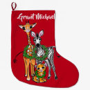 Recherche de girafes chaussette de noël Animal