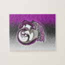 Recherche de dragon noir puzzles Blanc