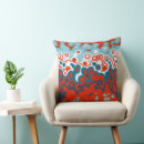 Recherche de turquoise et orange coussins Bleu