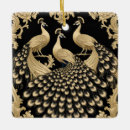 Recherche de de paon ornements Noir