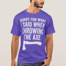 Recherche de axe throwing tshirts Vintage