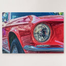 Recherche de voiture rouge puzzles Vieux