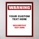 Recherche de signe de danger posters Signal d'avertissement