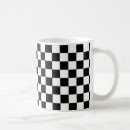 Recherche de damier noir tasses Rétro