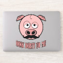 Zoek naar grappig varken stickers Cartoon