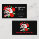 Recherche de studio de tatouage cartes visite Noir et blanc