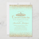Recherche de aqua quinceanera invitations Élégant