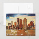 Recherche de boston massachusetts cartes postales Skyline de boston