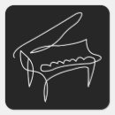 Recherche de pianiste avec autocollants Concert