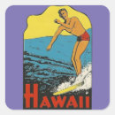 Recherche de surf vintage autocollants Hawaii