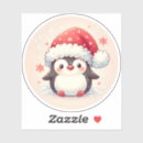 Recherche de pingouin rose autocollants Flocon